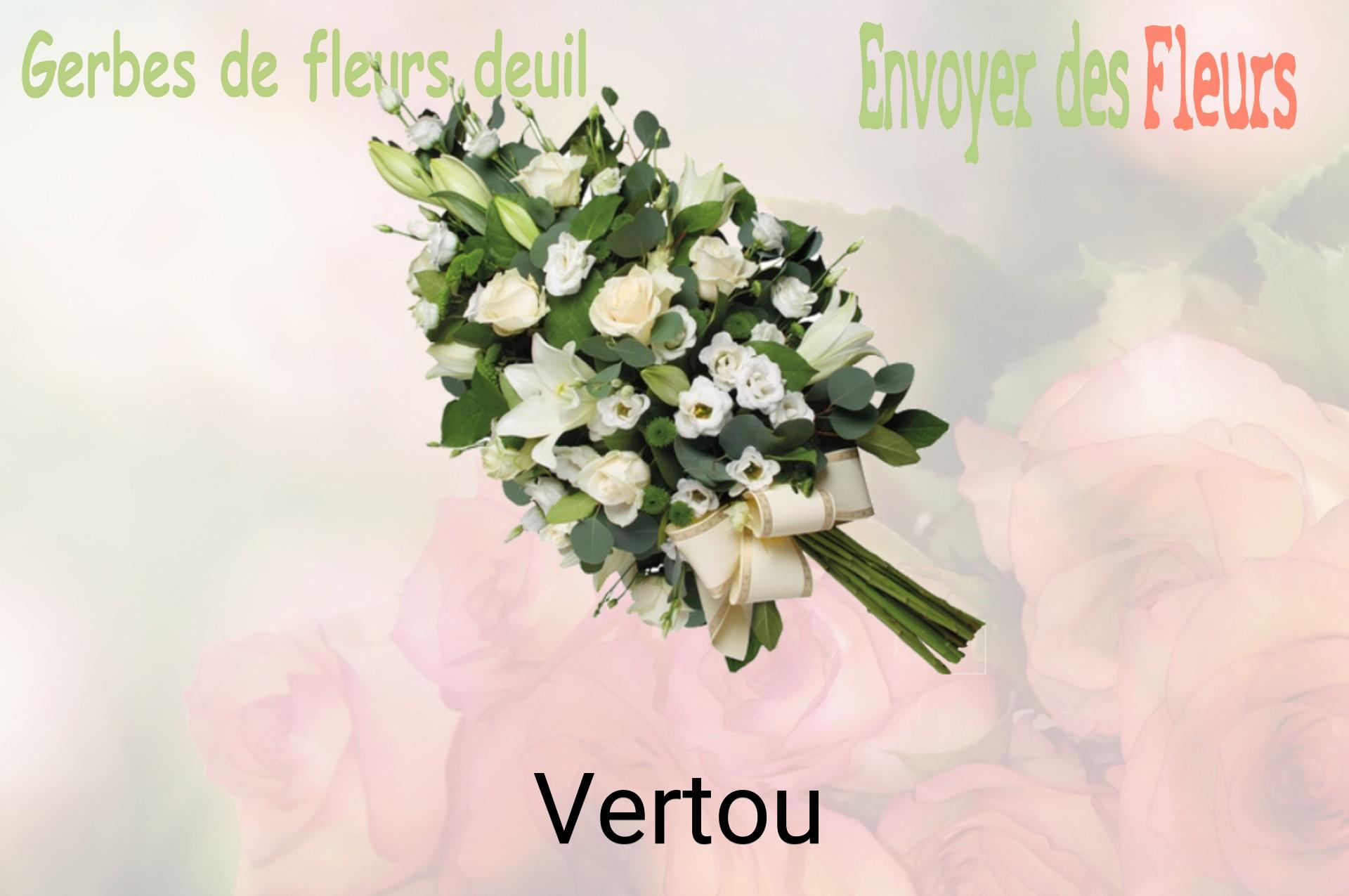Gerbe de fleurs de deuil livrée à Vertou